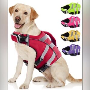 Kuoser Dog Life Jacket With Reflective Stripes -